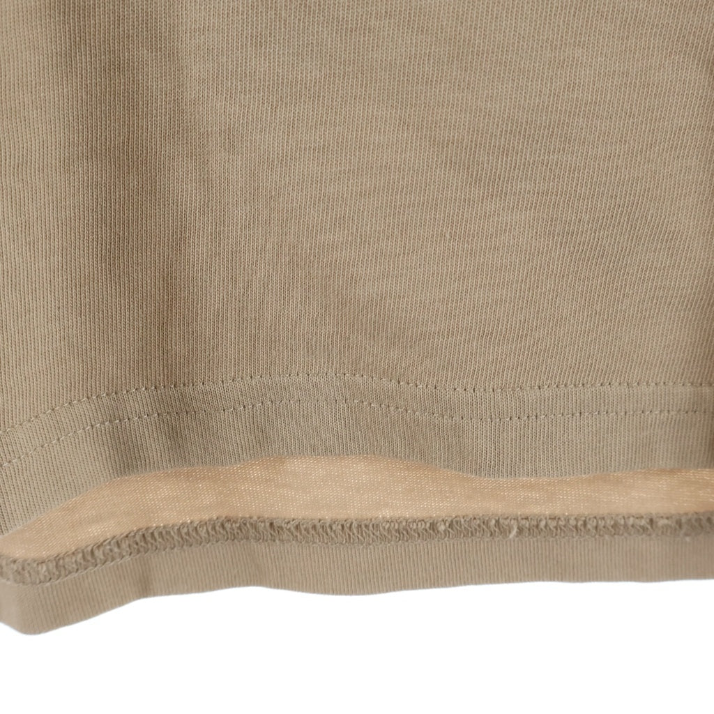 ami paris(アミパリス) Ami DE COEUR フロント刺繍 クルーネック半袖Tシャツカットソー ブラウン UTS005.726 レディース