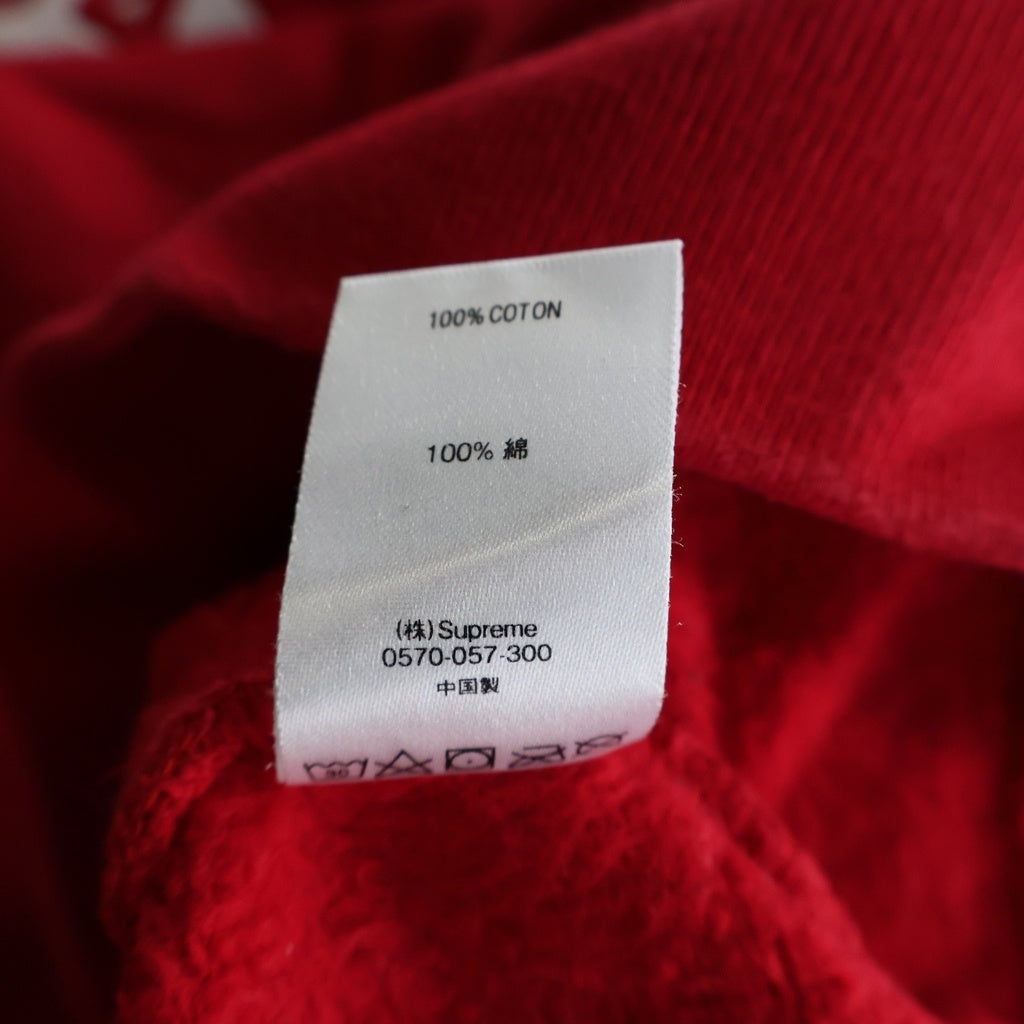 SUPREME(シュプリーム) 19AW 1994 Spred Logo Hooded Sweatshirt ロゴプリント 長袖プルオーバーパーカー レッド