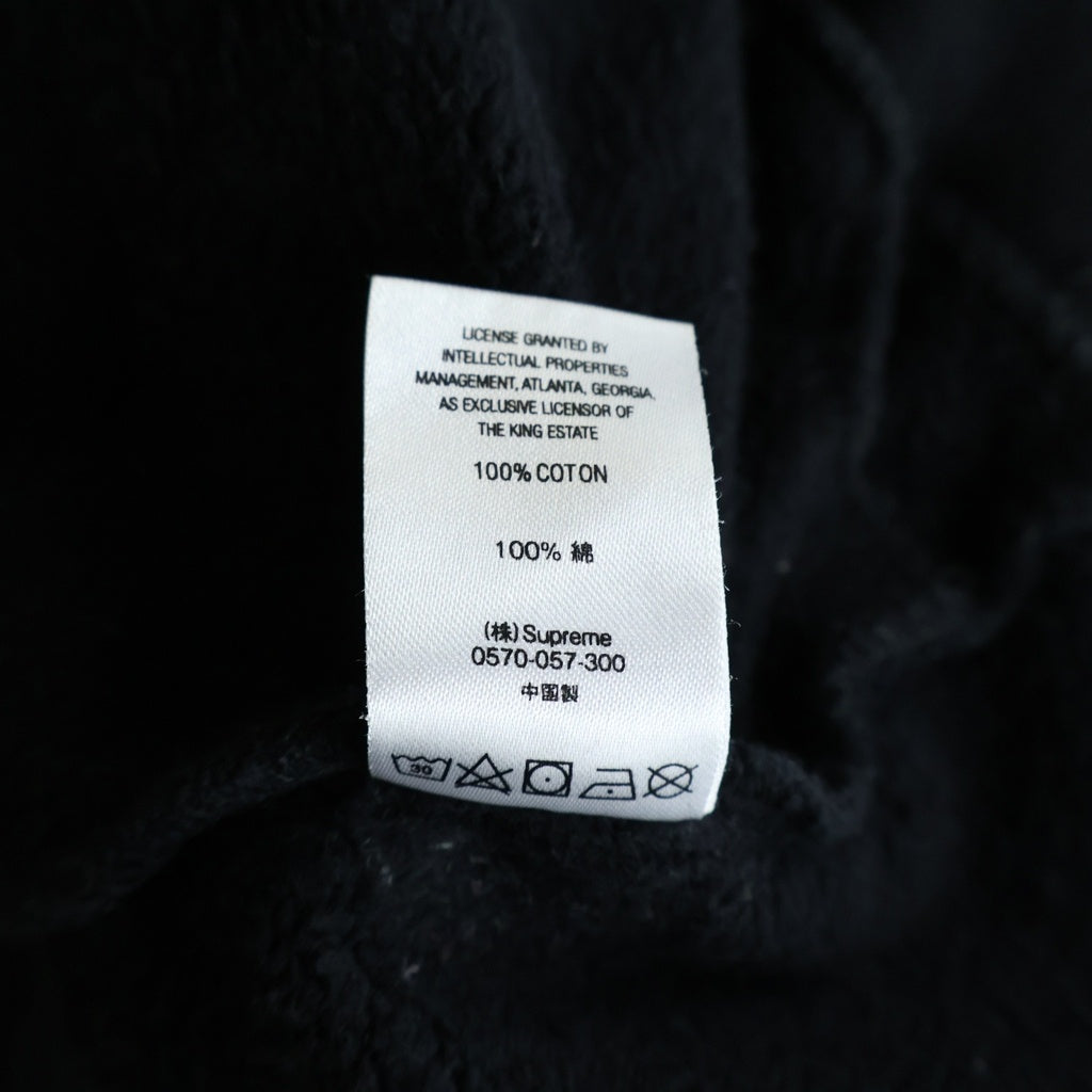 SUPREME(シュプリーム) 18SS MLK Hooded Sweatshirt 両面プリント 長袖プルオーバーパーカー ブラック