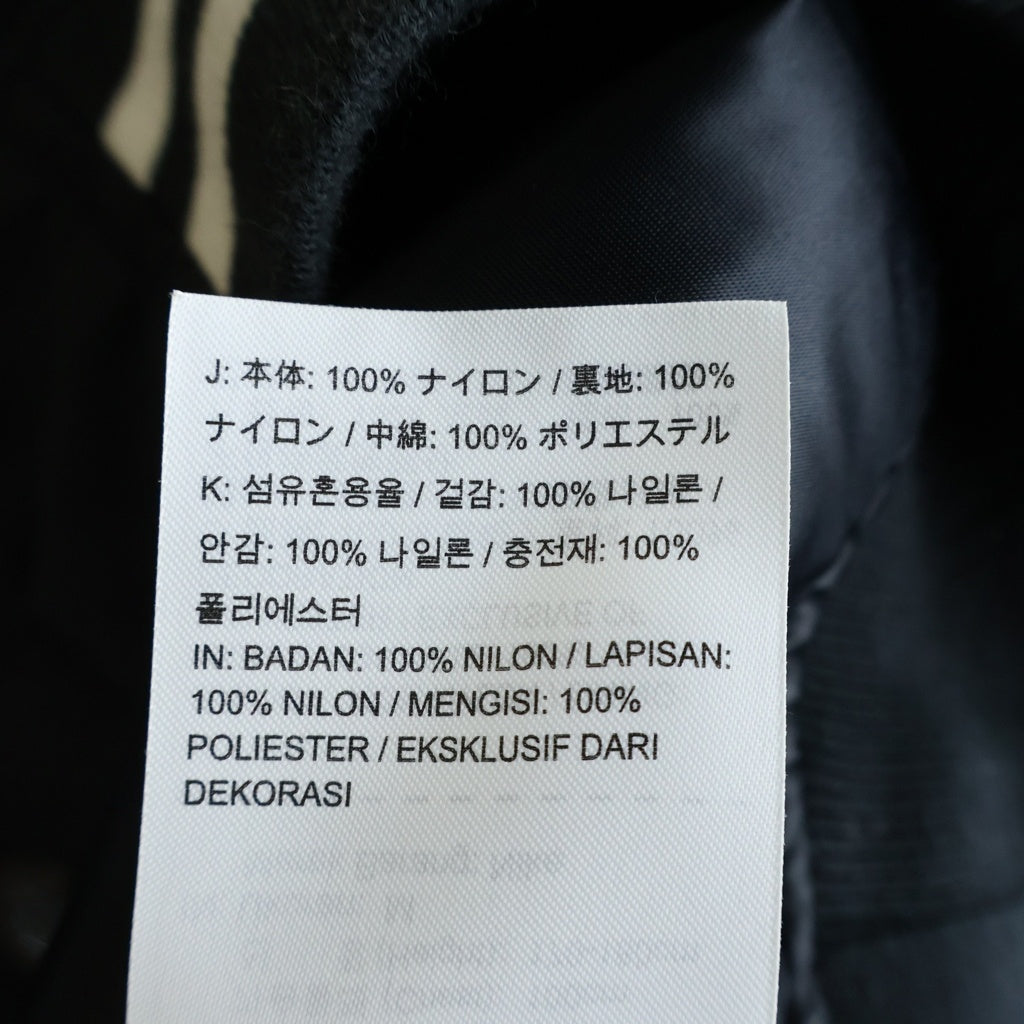 SUPREME(シュプリーム) 18SS ×Nike ×NBA Teams Warm-Up Jacket ロゴパッチ付き 中綿ナイロンジャケット スタジャン ブラック