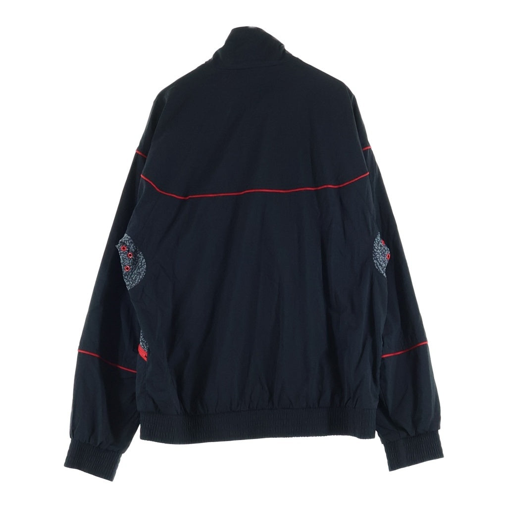 JORDAN BRAND(ジョーダンブランド) AIR JORDAN 3 Vault Woven Jacket エアジョーダン3 ヴォルト ウーブン ロゴ刺繍 ナイロンジャケット ブラック