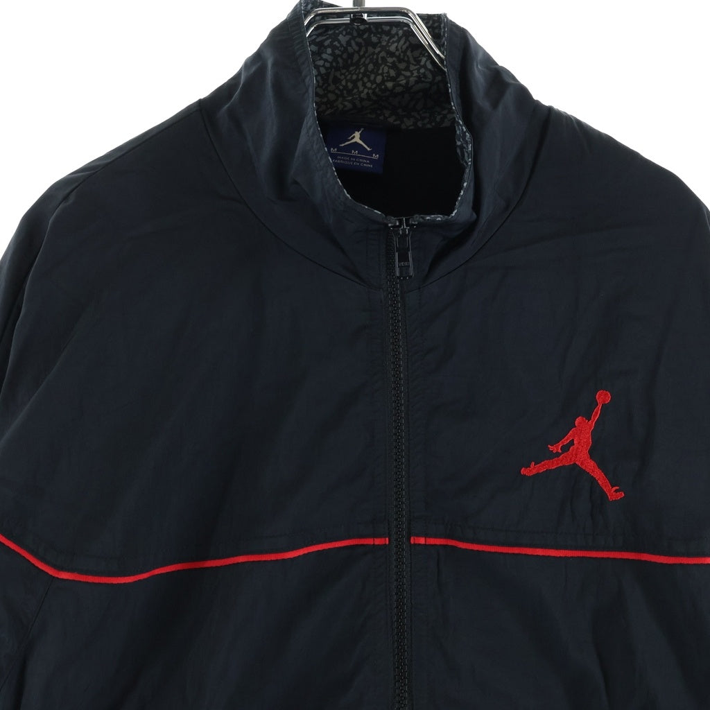 JORDAN BRAND(ジョーダンブランド) AIR JORDAN 3 Vault Woven Jacket エアジョーダン3 ヴォルト ウーブン ロゴ刺繍 ナイロンジャケット ブラック