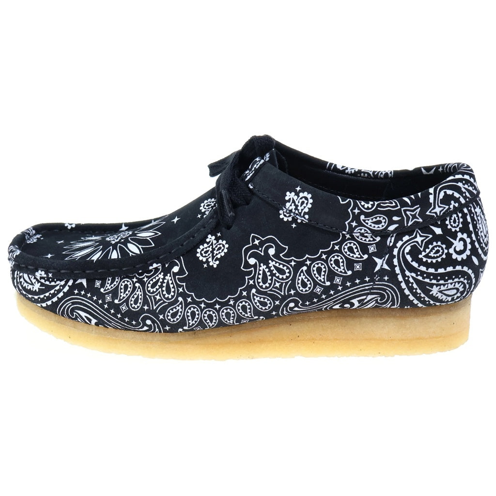 SUPREME(シュプリーム) 19SS ×Clarks Bandana Wallabee クラークス バンダナ総柄 ワラビーシューズ ブラック