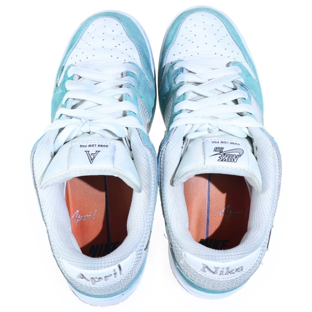 NIKE SB(ナイキエスビー) ×APRIL SKATEBOARDS Dunk Low Pro QS エイプリルスケートボード ローカットスニーカー ブルー US9/27cm FD2562-400