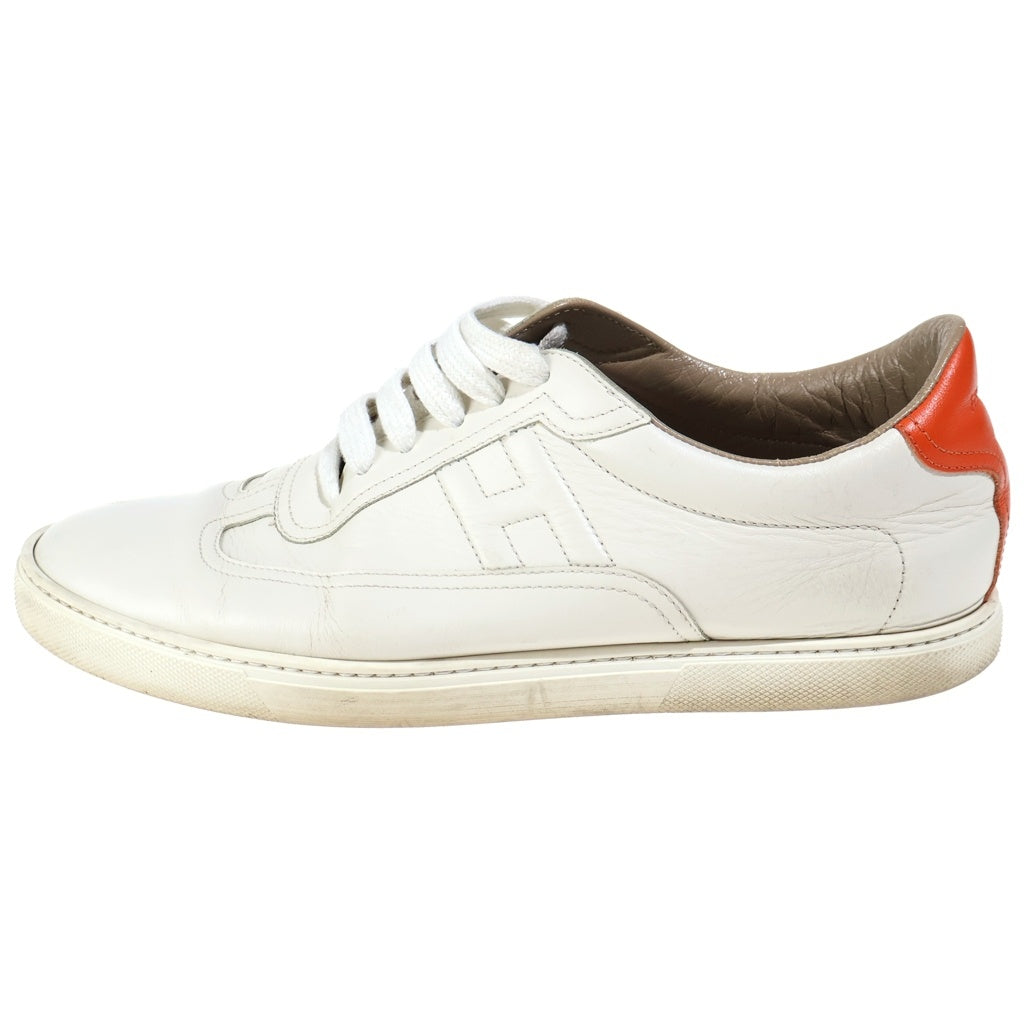 HERMES(エルメス) クイッカー レザーローカットスニーカー ホワイト