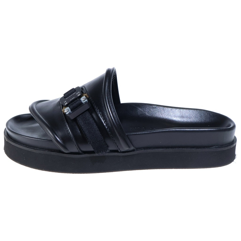 1017 ALYX 9SM(アリクス) Roller coaster buckle slides バックル レザー サンダル ブラック AAUSL0002LE01 レディース