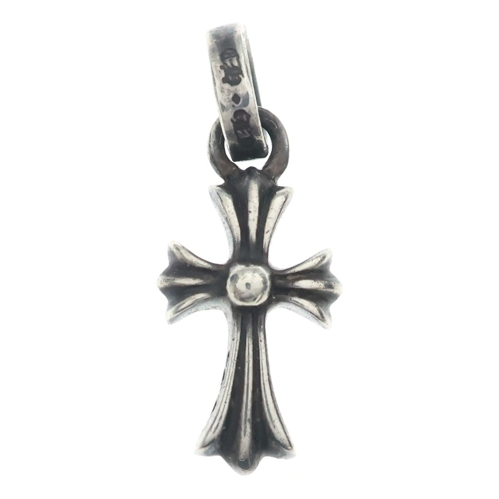 CHROME HEARTS(クロムハーツ) CRS BBYFAT P SAP ベイビーファットクロス PAVEサファイア ペンダントトップ シルバー BCA236