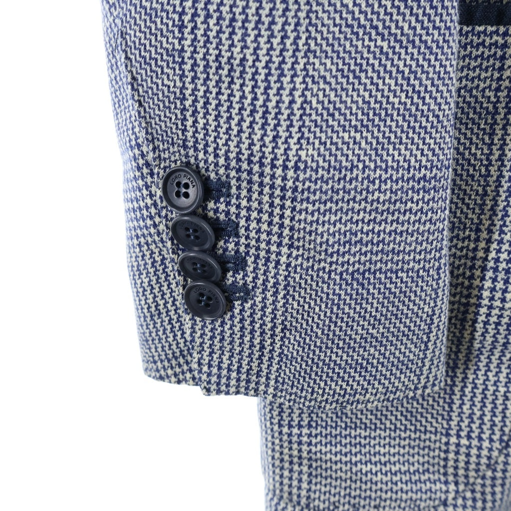 Loro Piana(ロロピアーナ) チェック テーラードジャケット グレー FAG1764