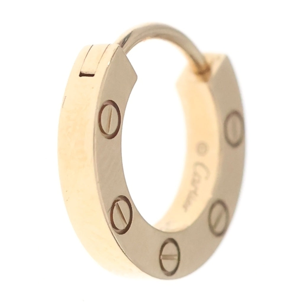 Cartier(カルティエ) K18YG ラブシングルイヤリング フープピアス ゴールド B8301423 レディース