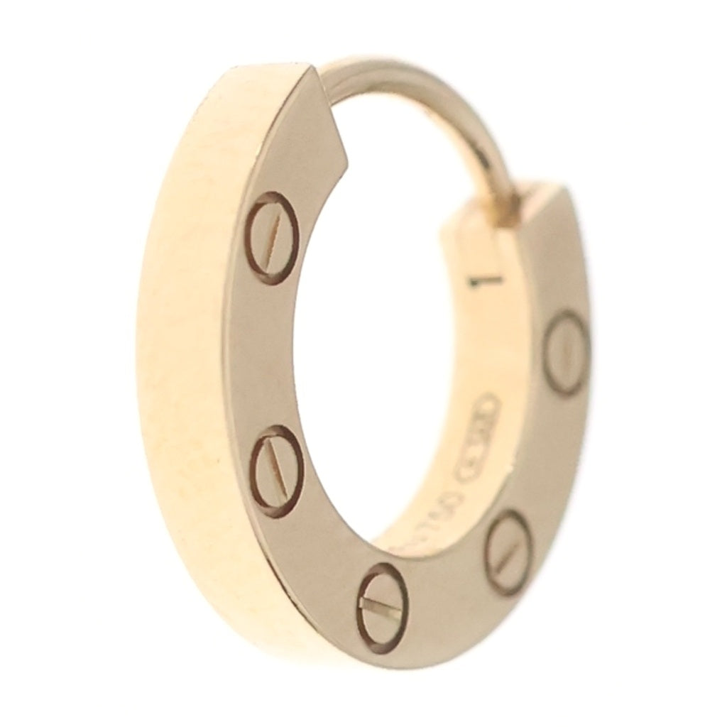 Cartier(カルティエ) K18YG ラブシングルイヤリング フープピアス ゴールド B8301423 レディース