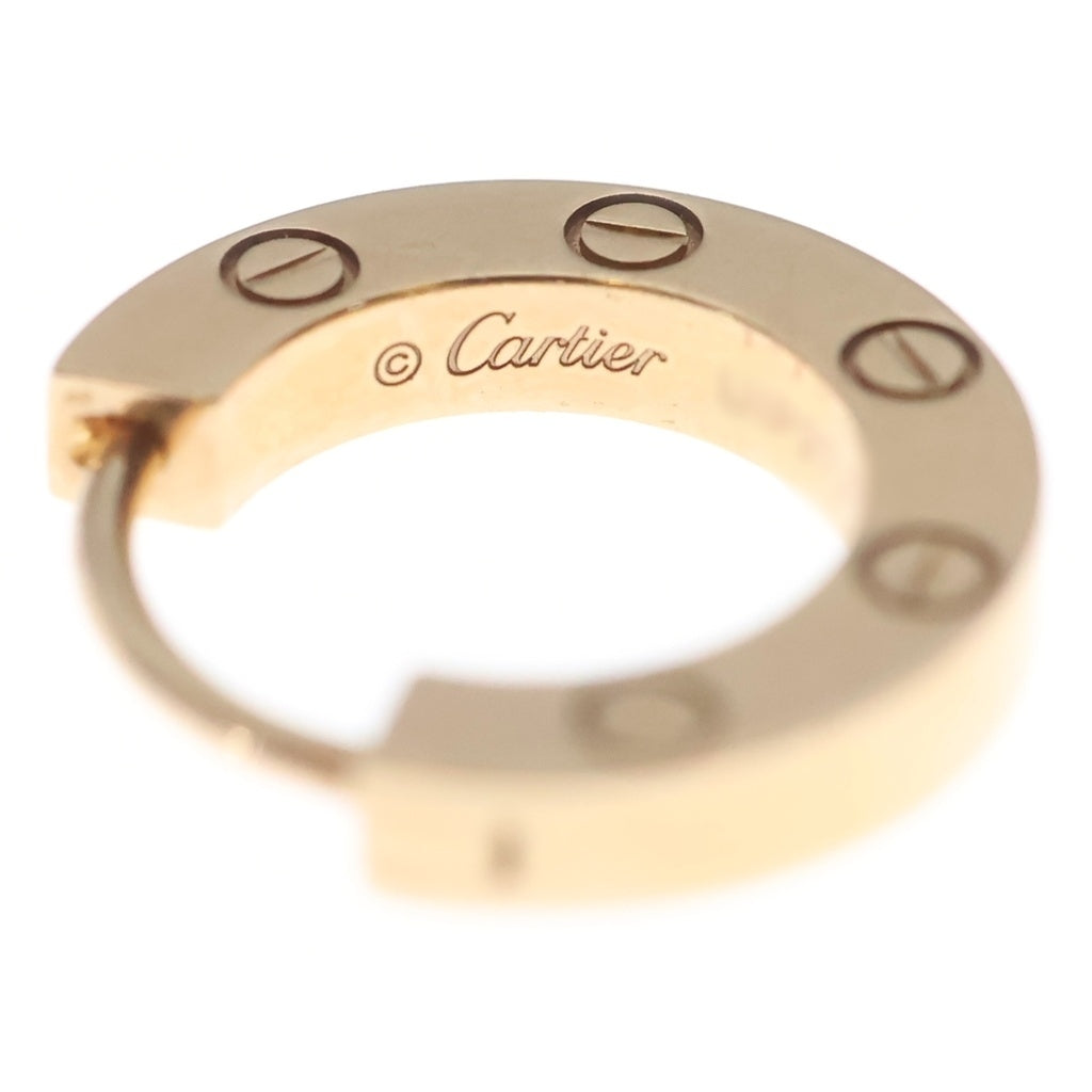 Cartier(カルティエ) K18YG ラブシングルイヤリング フープピアス ゴールド B8301423 レディース