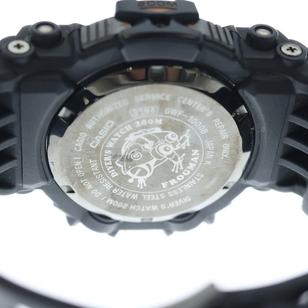 CASIO G-SHOCK(カシオ ジーショック) FROGMAN デジタル文字盤 電波ソーラー腕時計 ブラック GWF-1000Bー1JR