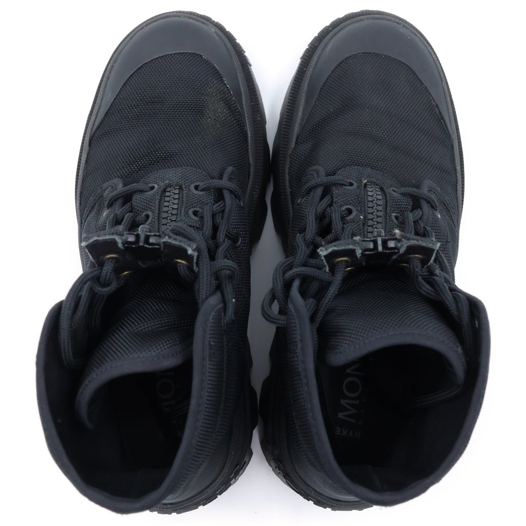MONCLER GENIUS(モンクレール ジーニアス) 4 HYKE ハイク ソールロゴデザイン ジップアップ ショートブーツ ブラック 09K-4F00010-M2541