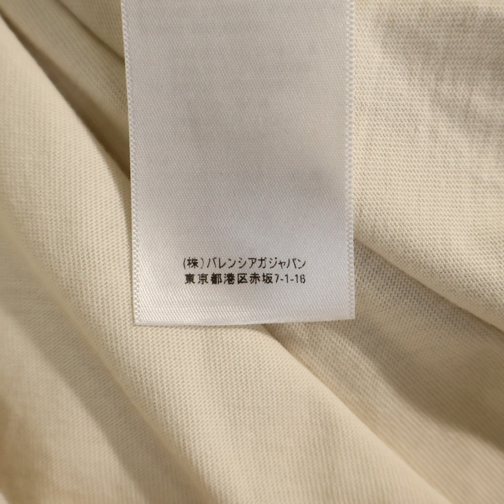 BALENCIAGA(バレンシアガ) UNITY SPORTS ICON CROPPED ロゴ クルーネック半袖Tシャツカットソー アイボリー 641675