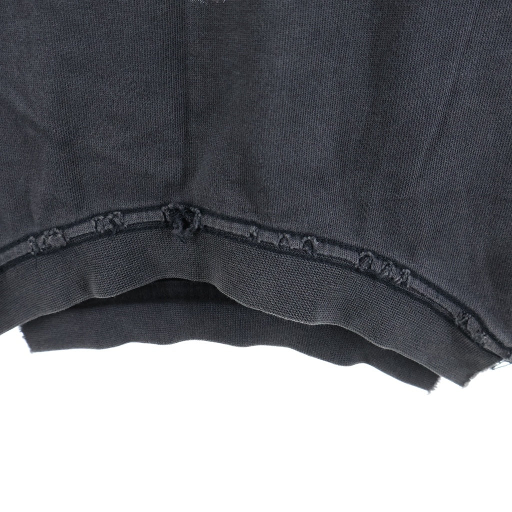 BALENCIAGA(バレンシアガ) 22SS Speed Hunter Upside Down Tee オーバーサイズ クルーネック半袖Tシャツカットソー ブラック 698811