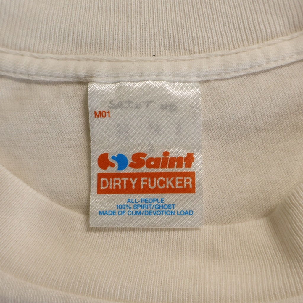 SAINT MICHAEL(セントマイケル) 26SS POCKET_SS T-SHIRT クルーネック半袖Tシャツカットソー ホワイト SM-MK8-0000-017