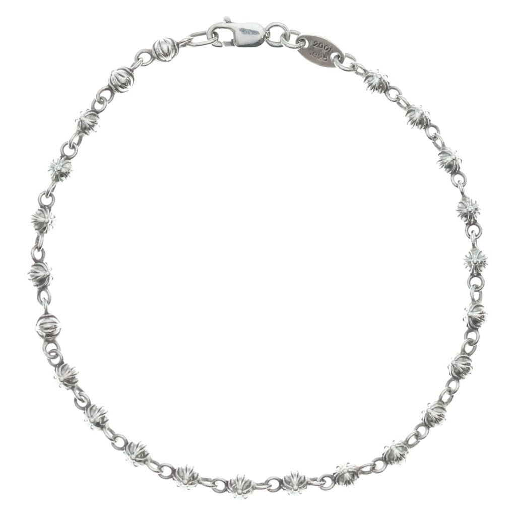 CHROME HEARTS(クロムハーツ) TINY CROSS BALL BEADED タイニー クロスボール チェーンビーズ ブレスレット シルバー