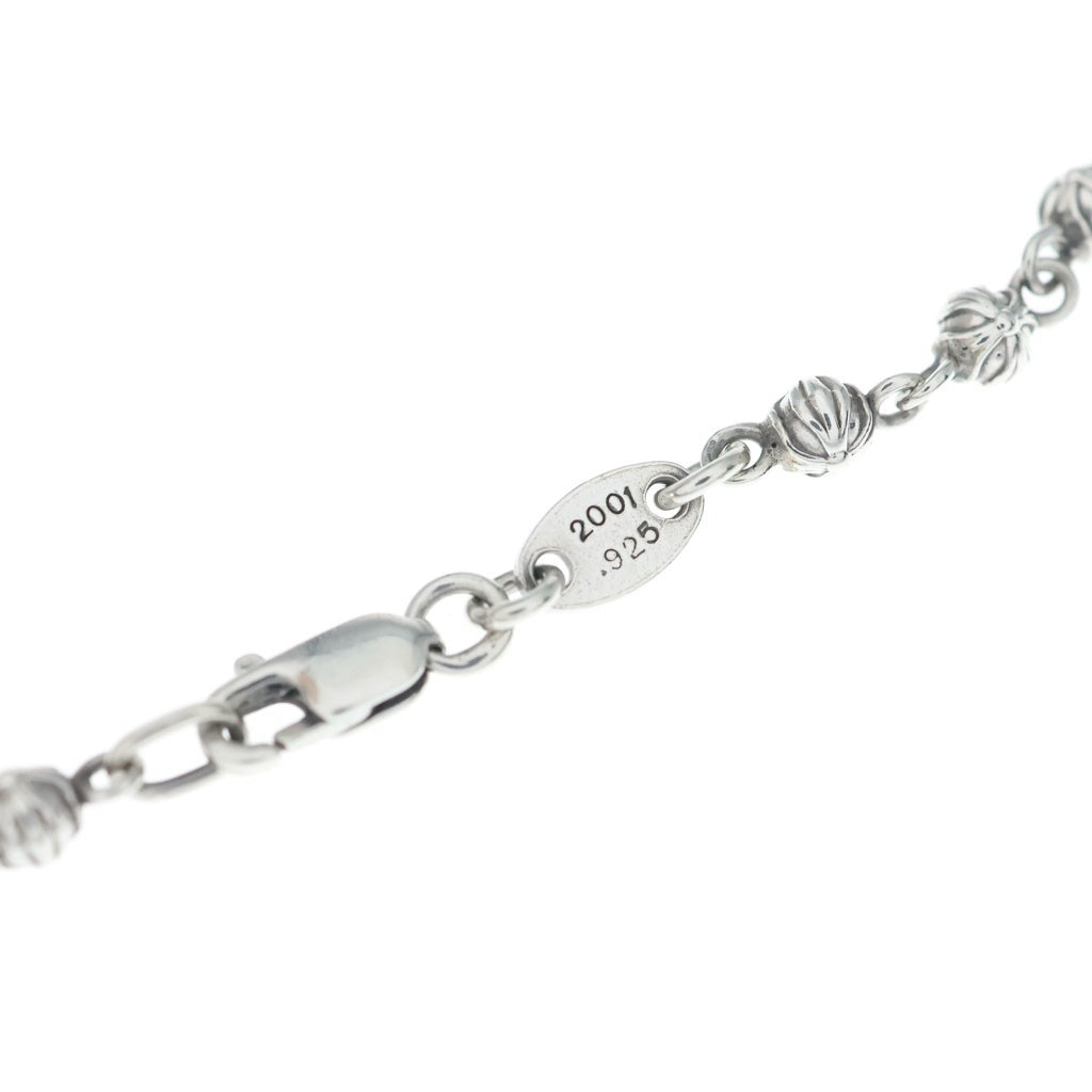 CHROME HEARTS(クロムハーツ) TINY CROSS BALL BEADED タイニー クロスボール チェーンビーズ ブレスレット シルバー