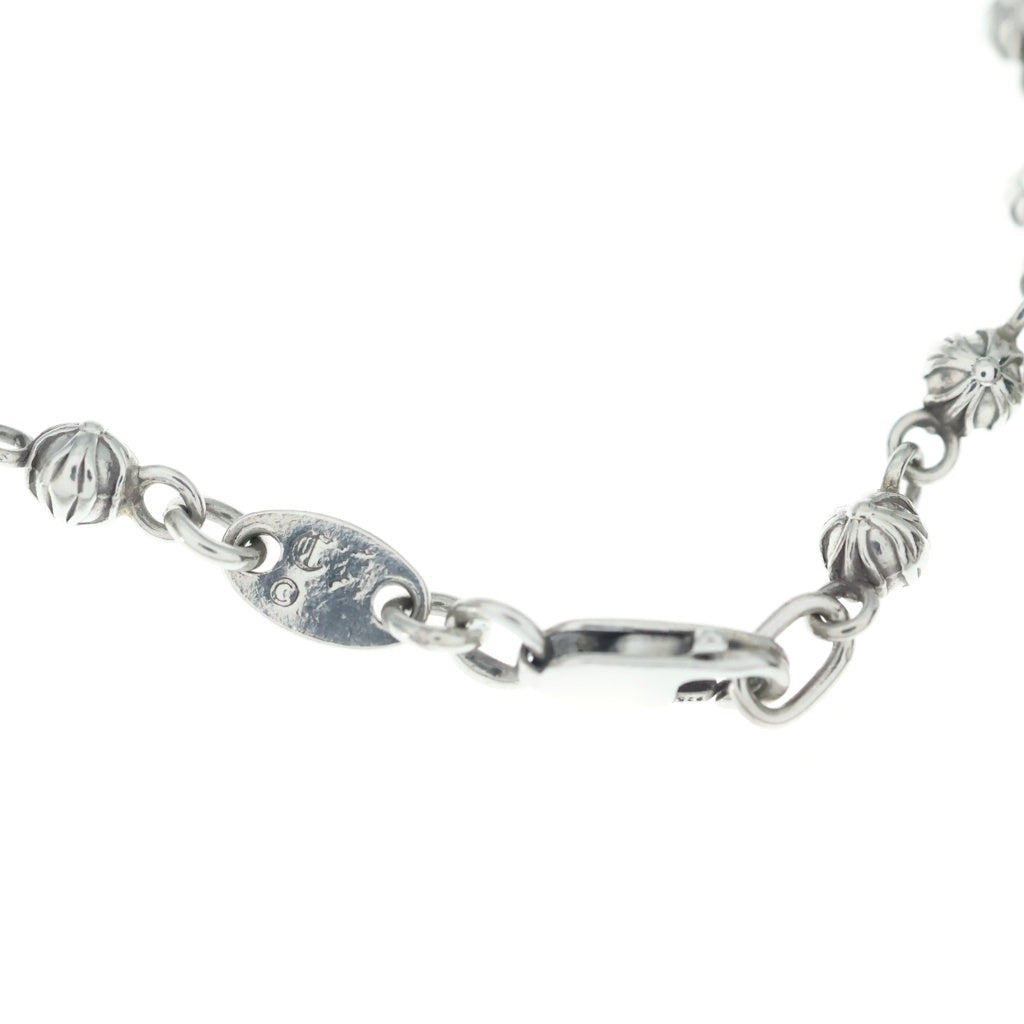 CHROME HEARTS(クロムハーツ) TINY CROSS BALL BEADED タイニー クロスボール チェーンビーズ ブレスレット シルバー