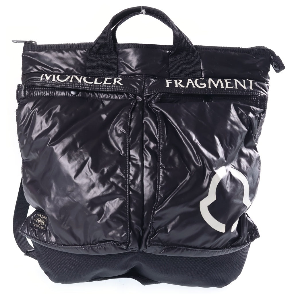 MONCLER GENIUS(モンクレール ジーニアス) ×FRAGMENTDESIGN ×PORTER ×フラグメントデザイン ×ポーター ヘルメットバッグ ブラック E209U0061800 レディース