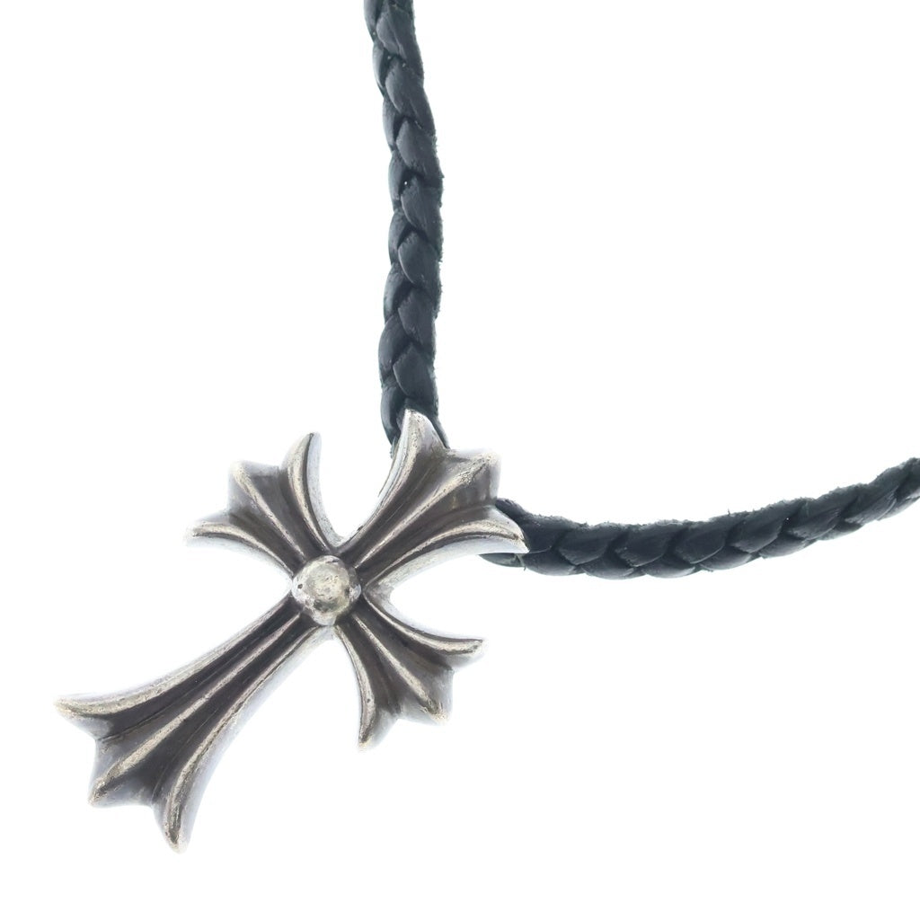CHROME HEARTS(クロムハーツ) CH CRS SMLスモールCHクロス BC ボロチップブレイド ネックレス シルバー BCA220