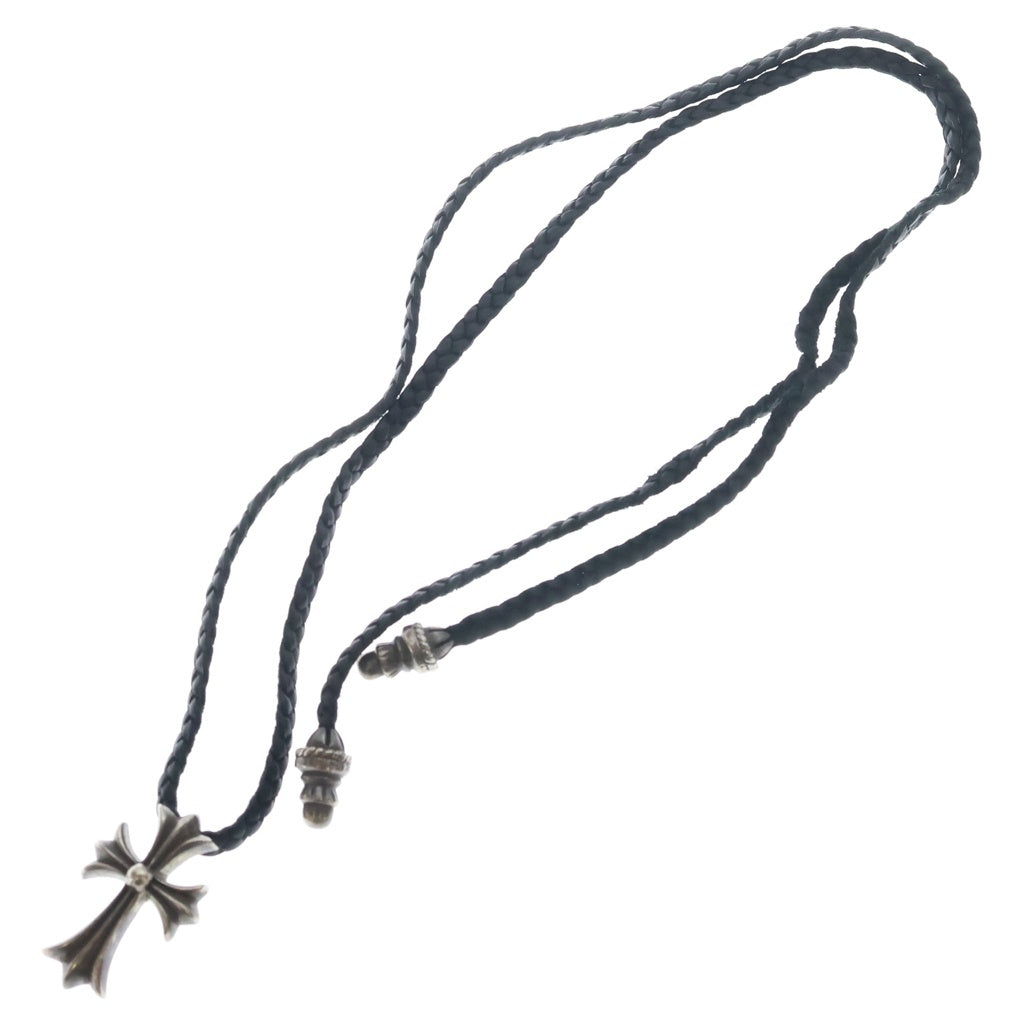 CHROME HEARTS(クロムハーツ) CH CRS SMLスモールCHクロス BC ボロチップブレイド ネックレス シルバー BCA220