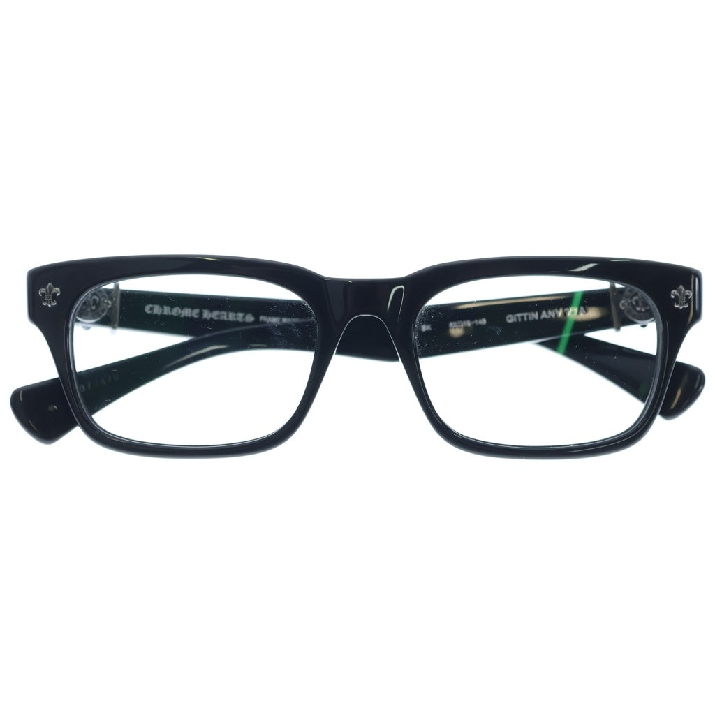 CHROME HEARTS(クロムハーツ) GITTIN ANY？-A BSフレアテンプル ウェリントン アイウェア サングラス ブラック