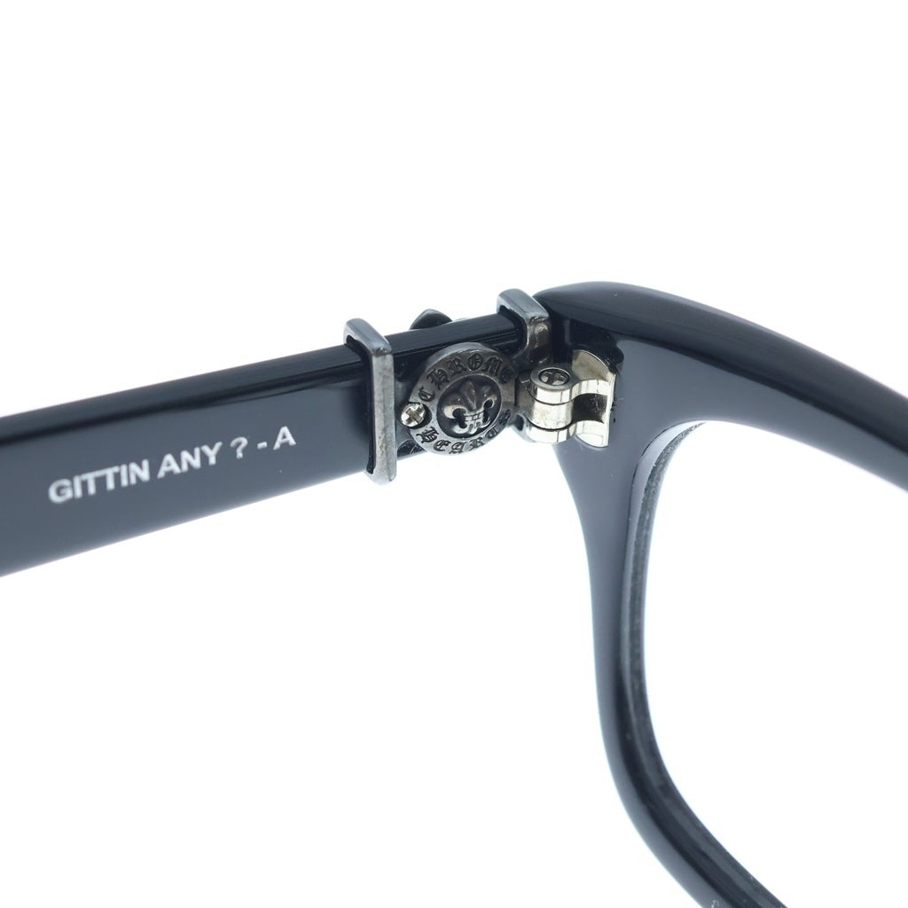CHROME HEARTS(クロムハーツ) GITTIN ANY？-A BSフレアテンプル ウェリントン アイウェア サングラス ブラック