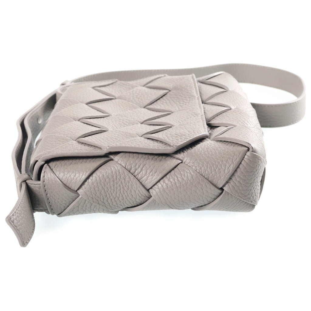 BOTTEGA VENETA(ボッテガヴェネタ) ディアゴ イントレチャートグレインレザーショルダーバッグ グレー 795637V4FV11638 レディース