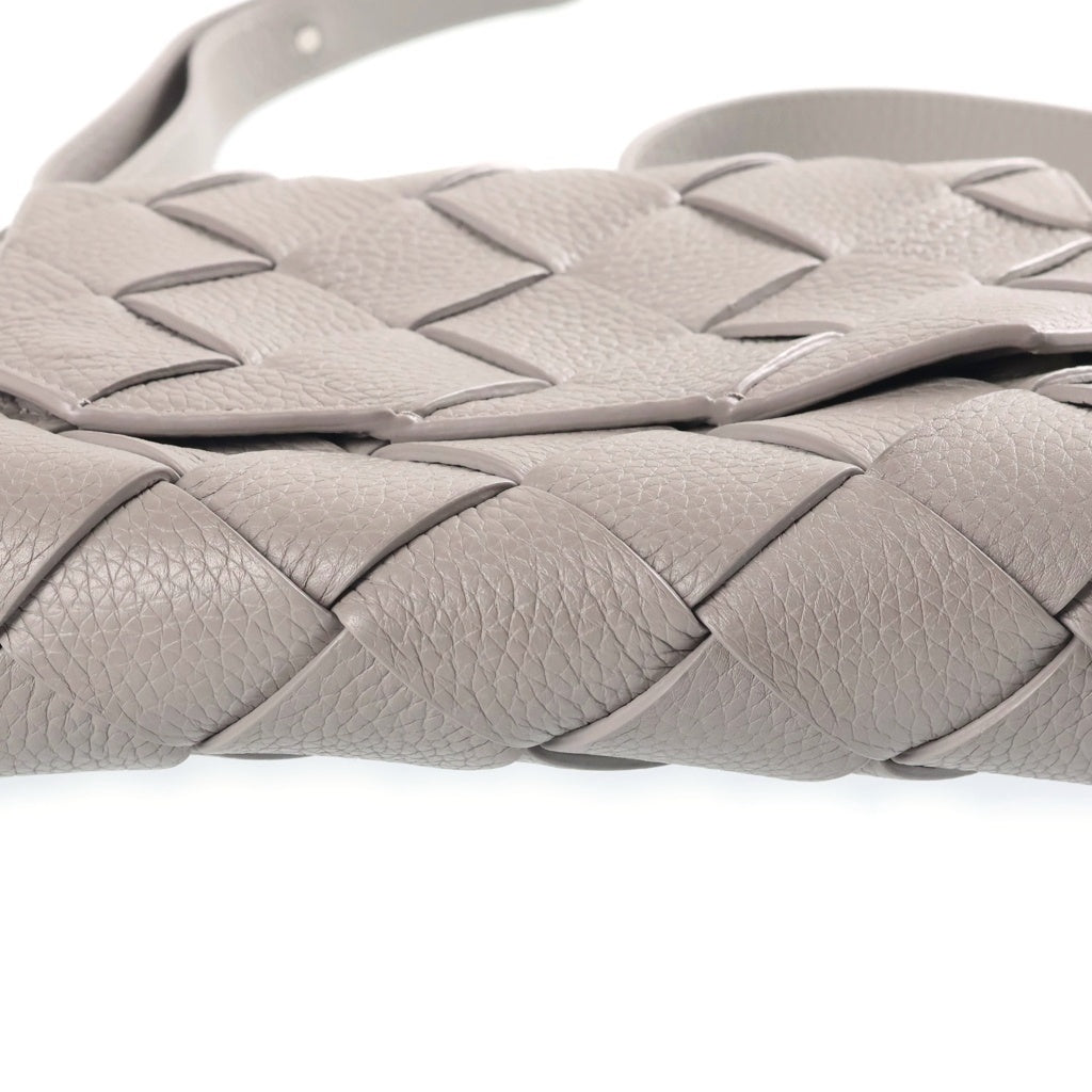 BOTTEGA VENETA(ボッテガヴェネタ) ディアゴ イントレチャートグレインレザーショルダーバッグ グレー 795637V4FV11638 レディース
