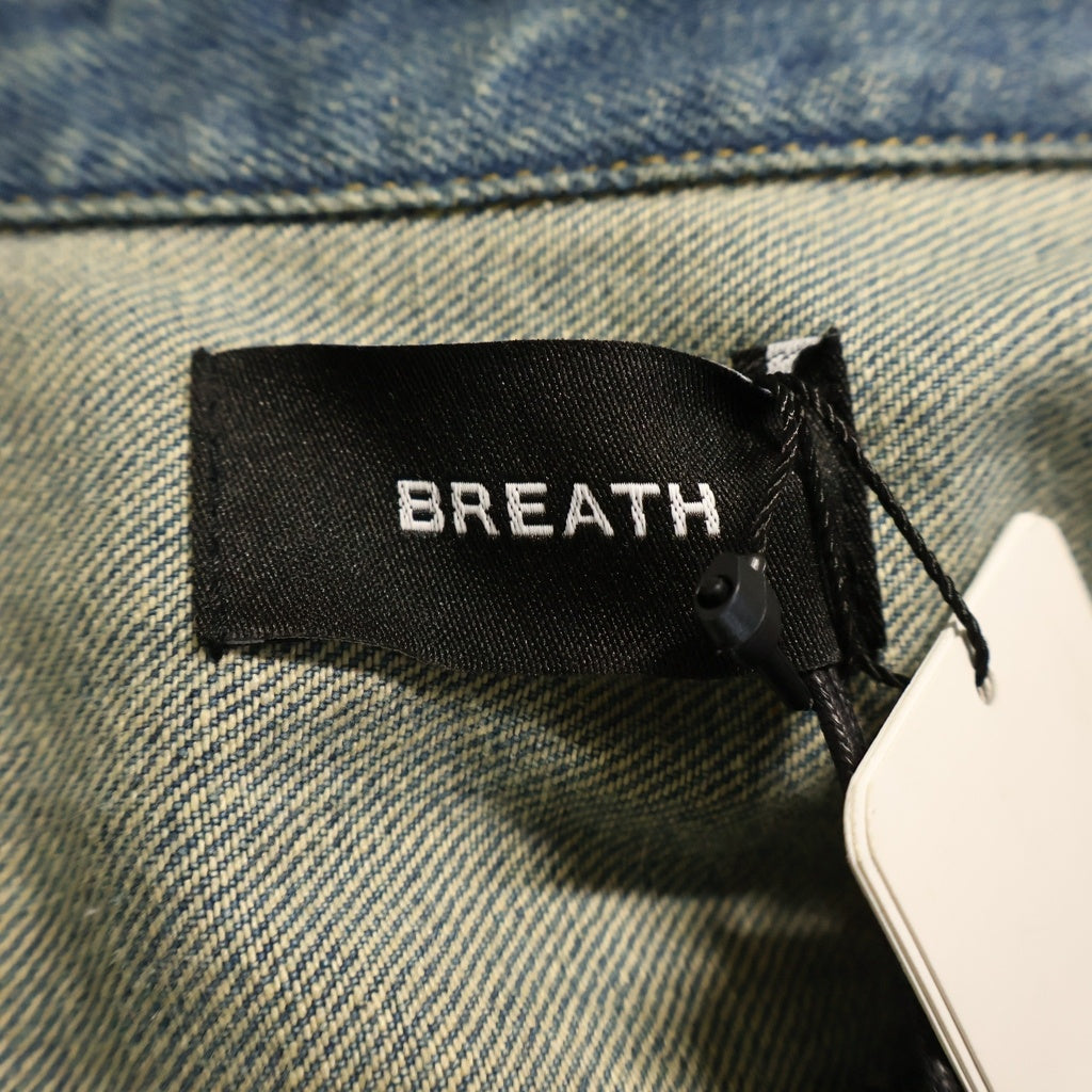 BREATH(ブレス) SUICIDE STUDS DENIM SHIRTS スーサイド スタッズ 半袖デニムシャツ インディゴ BR25SS-S2005