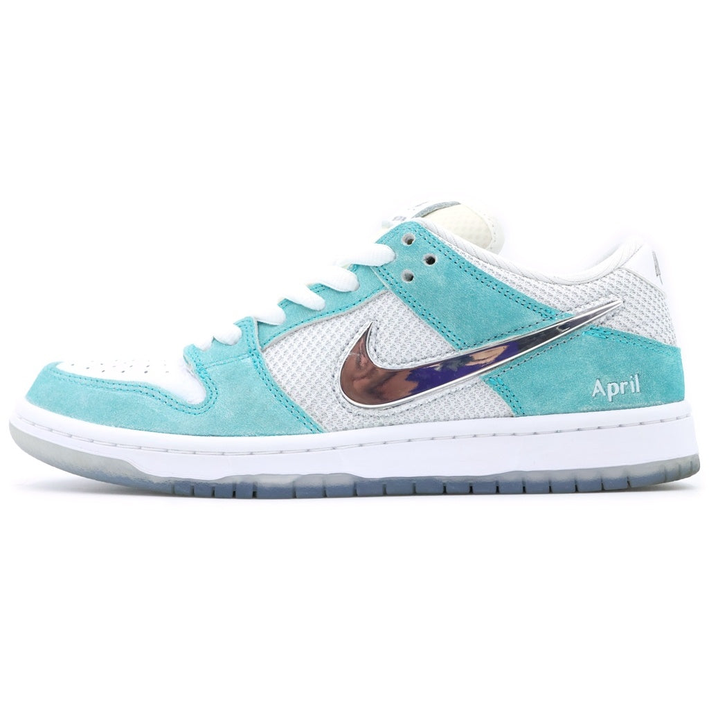 NIKE SB(ナイキエスビー) ×APRIL SKATEBOARDS Dunk Low Pro QS エイプリルスケートボード ダンク ローカットスニーカー ホワイト/グリーン US8/26cm FD2562-400