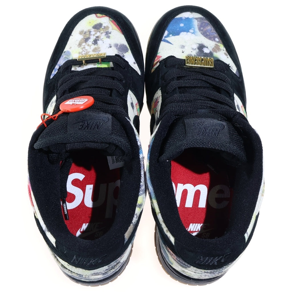NIKE SB(ナイキエスビー) 23AW ×Supreme Dunk Low Rammellzee シュプリーム ダンク ラメルジー ローカットスニーカー ブラック/マルチカラー US8/26cm FD8778-001