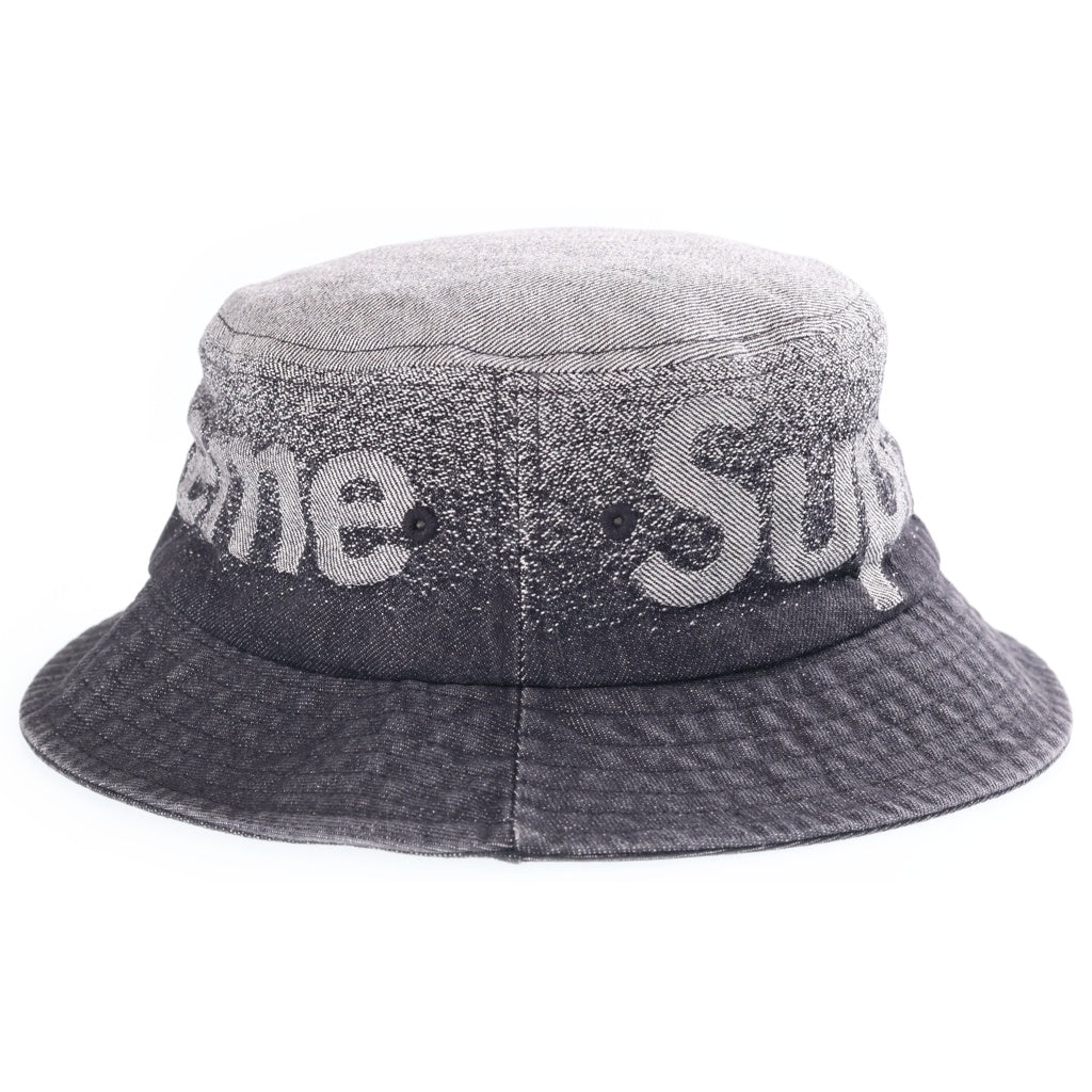 SUPREME(シュプリーム) 22SS Fade Jacquard Denim Crusher フェード ジャカード デニム クラッシャー バケットハット ブラック