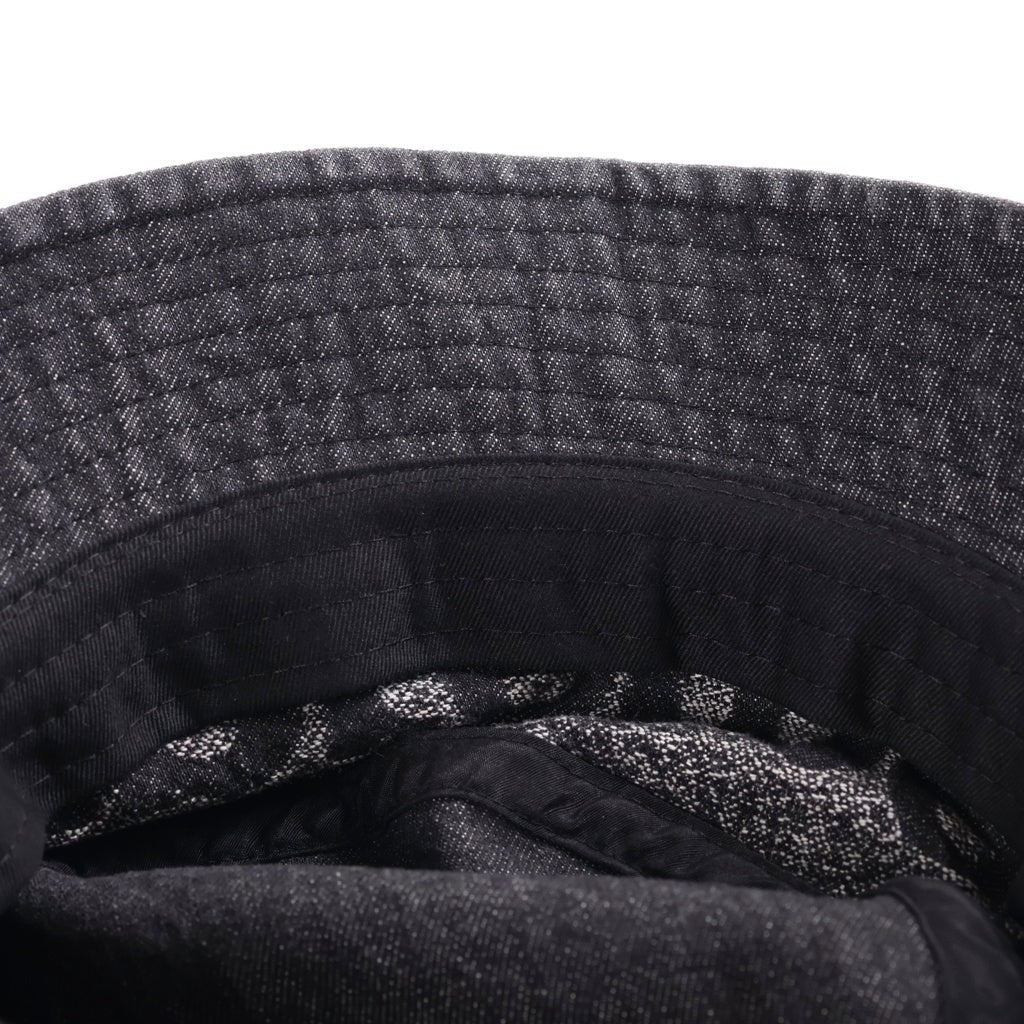 SUPREME(シュプリーム) 22SS Fade Jacquard Denim Crusher フェード ジャカード デニム クラッシャー バケットハット ブラック