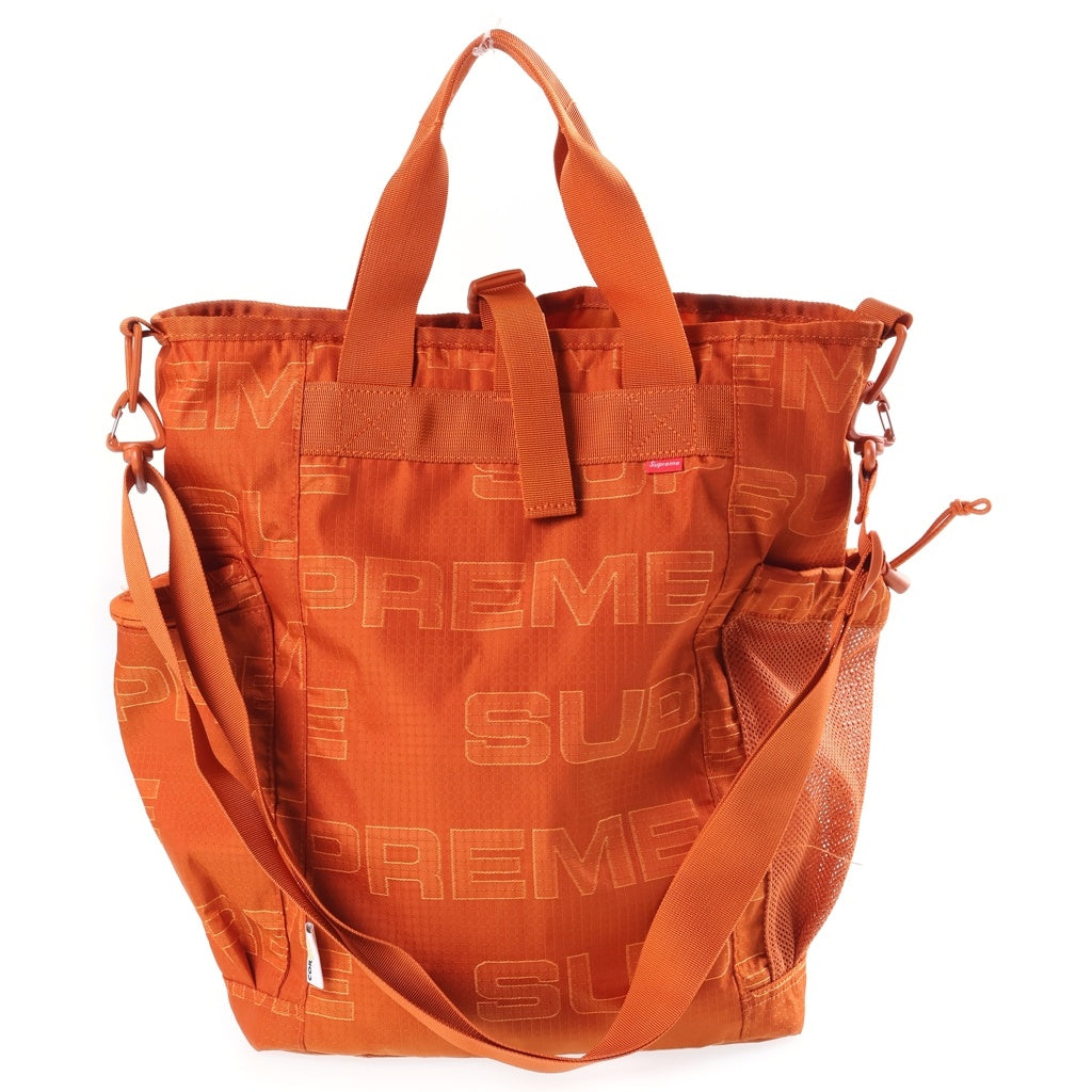 SUPREME(シュプリーム) 21AW Utility Tote ボックスロゴ ユーティリティハンドショルダートートバッグ オレンジ
