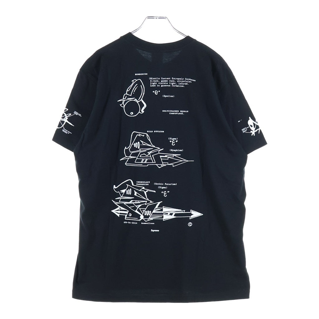 SUPREME(シュプリーム) 20SS ×Rammellzze Tag Tee ×ラメルジー 両面プリント クルーネック半袖Tシャツカットソー ブラック