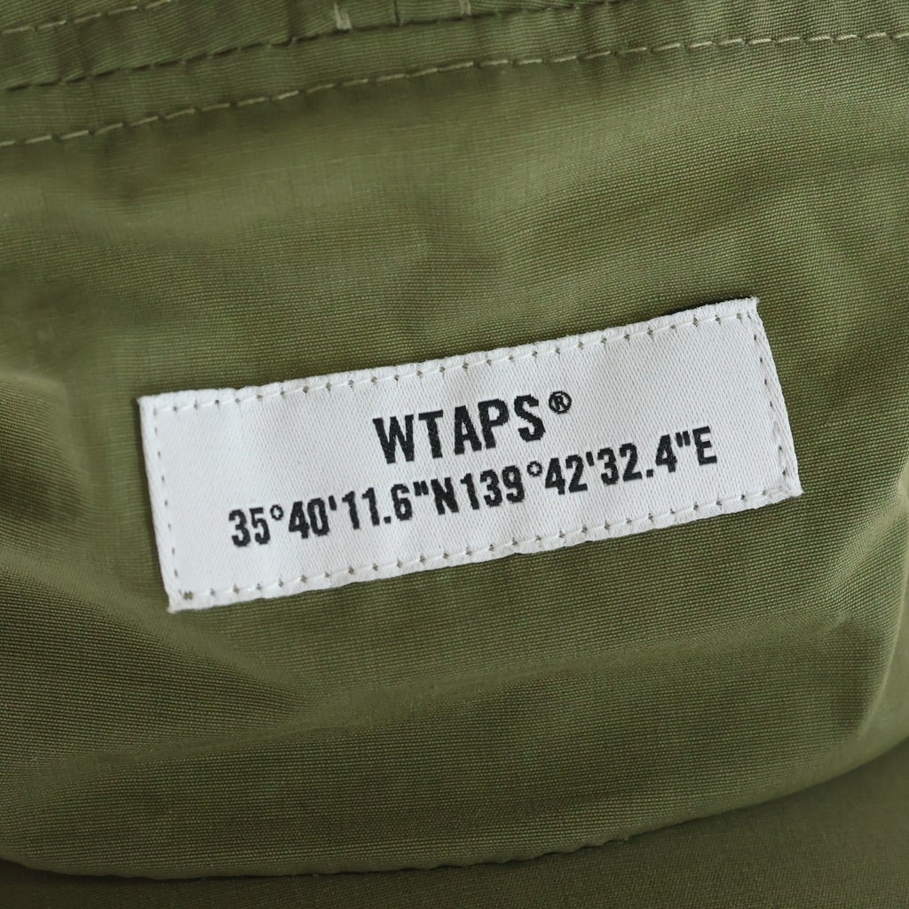 WTAPS(ダブルタップス) 20AW NYCO.TUSSAH ボックスロゴ ナイロン ジェットキャップ 帽子 カーキ 202HCDT-HT10