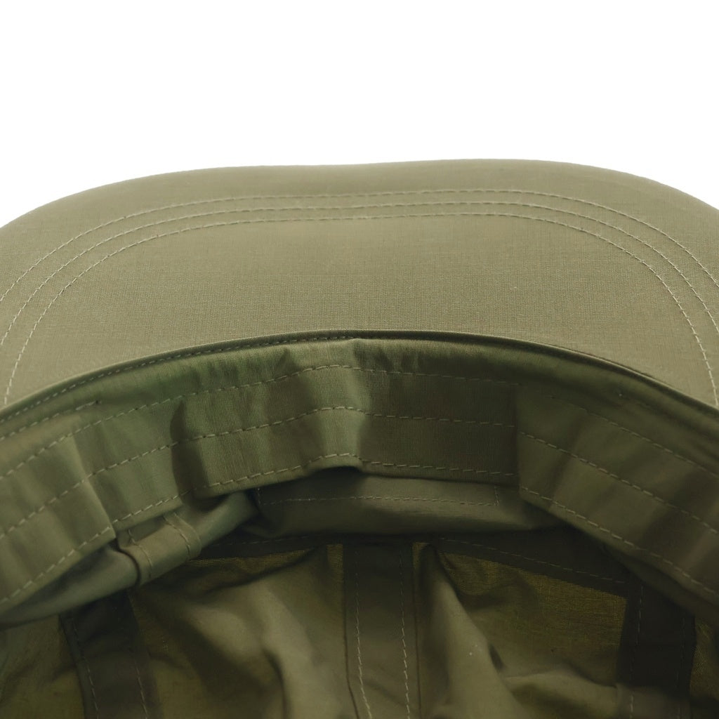 WTAPS(ダブルタップス) 20AW NYCO.TUSSAH ボックスロゴ ナイロン ジェットキャップ 帽子 カーキ 202HCDT-HT10