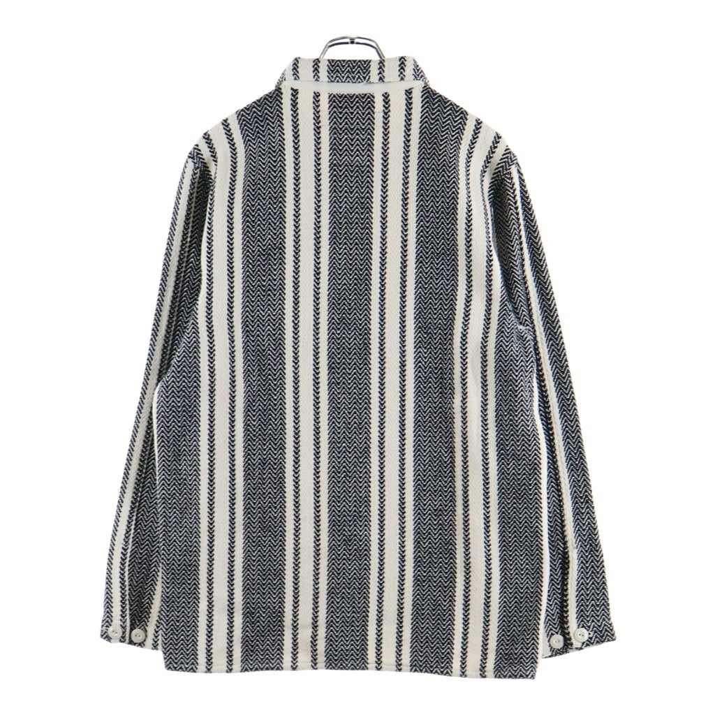 NEIGHBORHOOD(ネイバーフッド) MEX.PULL C-SHIRT.LS コットンメキシカンヘリンボーン ボタンダウン 長袖シャツ ブラック/ホワイト 182UCNH-SHM01