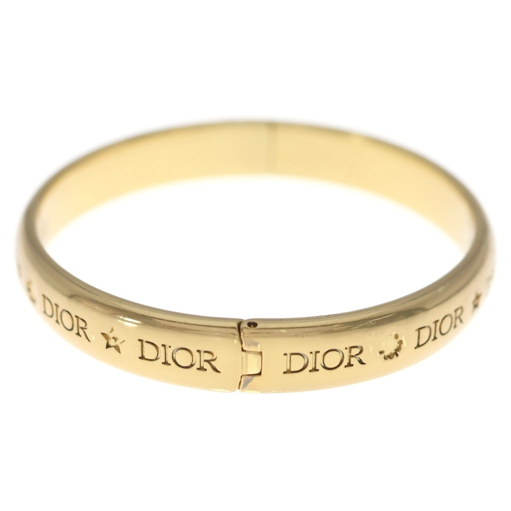 DIOR(ディオール) Tresor ロゴ型押し バングル ゴールド レディース