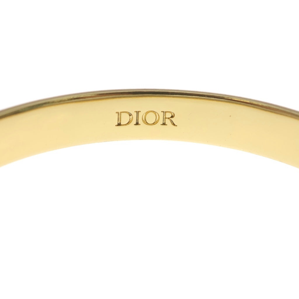 DIOR(ディオール) Tresor ロゴ型押し バングル ゴールド レディース