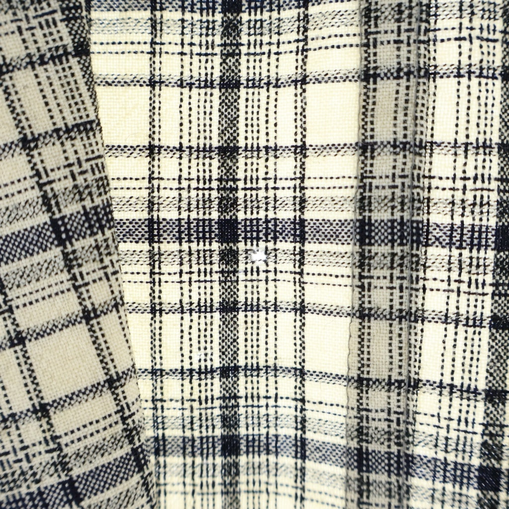 COMME des GARCONS HOMME(コムデギャルソンオム) 90s 田中オム期 ウールチェックテーラードジャケット アイボリー HJ-02027M