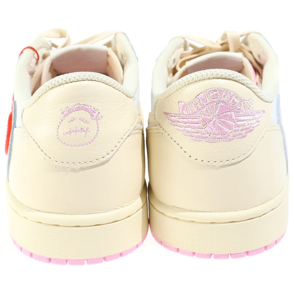 NIKE(ナイキ) ×Travis Scott AIR JORDAN 1 LOW OG SP Sail Tropical Pink エアジョーダン1 ローカットスニーカー US10/28cm IQ7604-101
