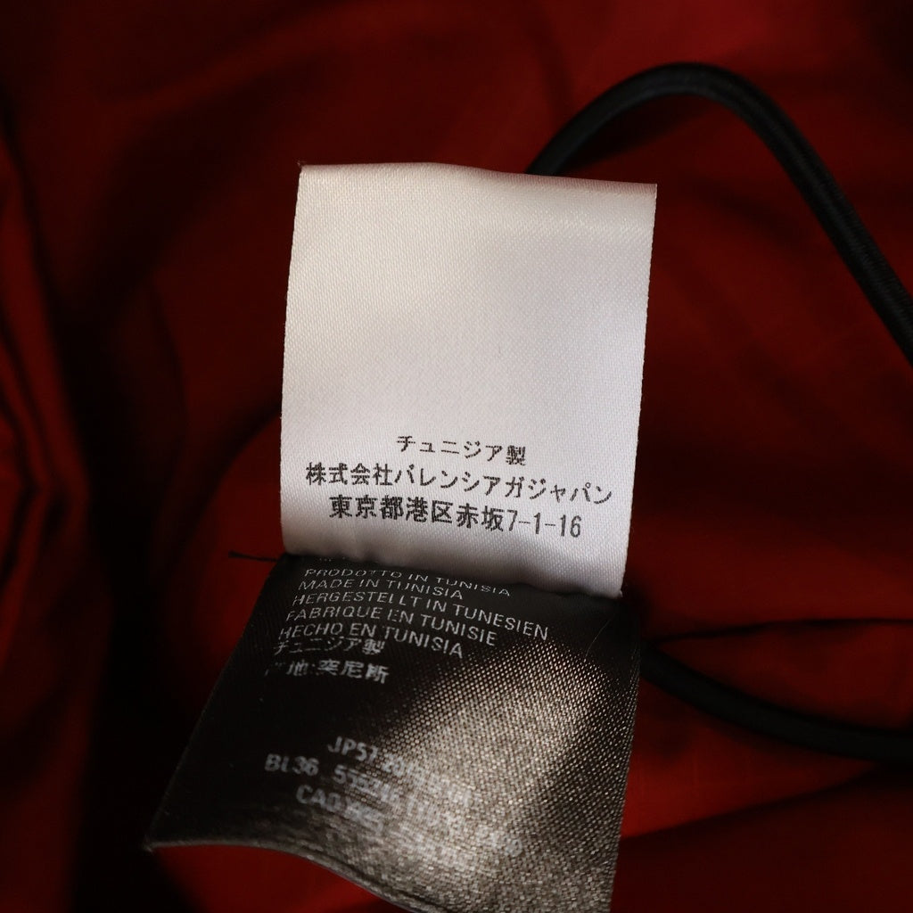 BALENCIAGA(バレンシアガ) New Swing Puffer ニュースイング パファー ジップアップ 中綿ダウンジャケット レッド 555346