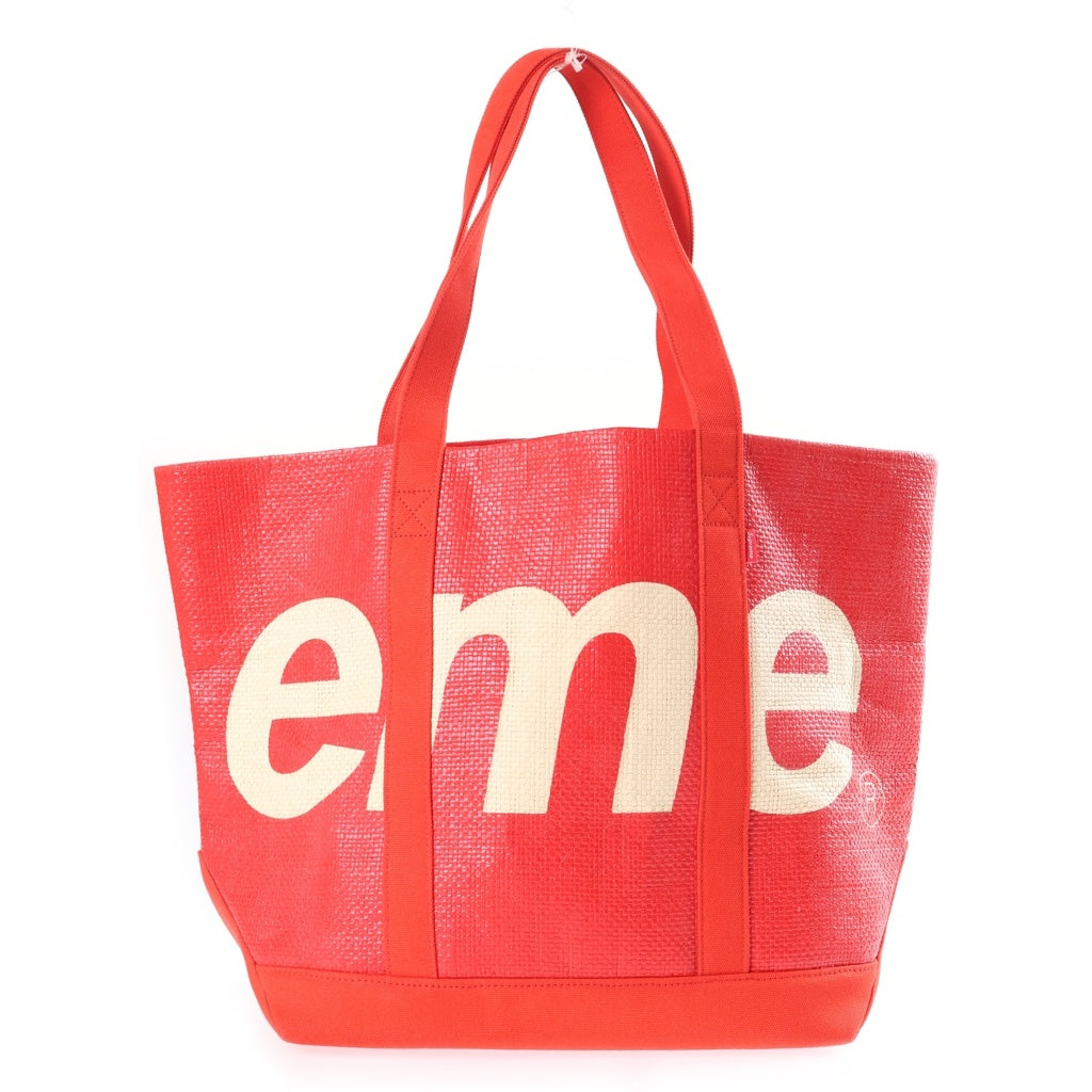 SUPREME(シュプリーム) 20SS Raffia Tote Bag ラフィア トートバッグ レッド レディース