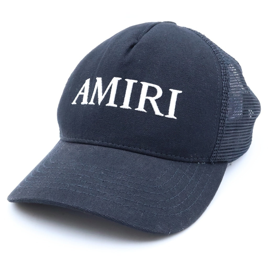 AMIRI(アミリ) Core Logo Cap ロゴ刺繍メッシュキャップ 帽子 ブラック AMHATR1014