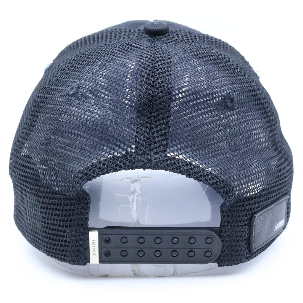 AMIRI(アミリ) Core Logo Cap ロゴ刺繍メッシュキャップ 帽子 ブラック AMHATR1014