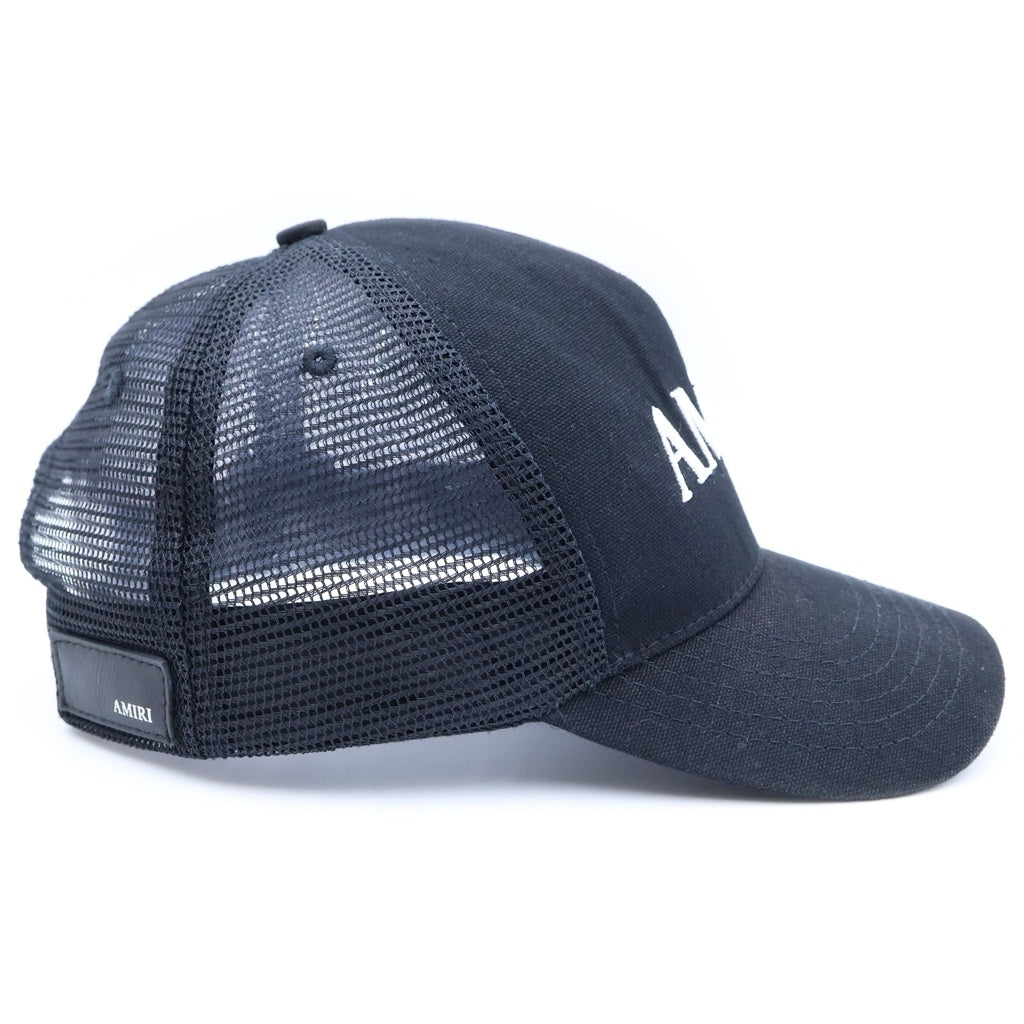 AMIRI(アミリ) Core Logo Cap ロゴ刺繍メッシュキャップ 帽子 ブラック AMHATR1014