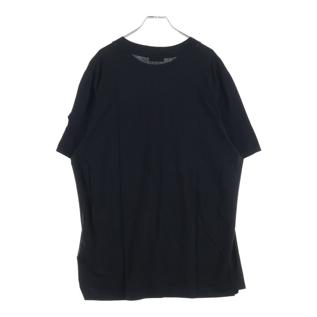 MONCLER(モンクレール) 22SS MAGLIA MANICHE CORTE サイドメッシュロゴプリント クルーネック半袖Tシャツカットソー ブラック I10918C00009 829H8